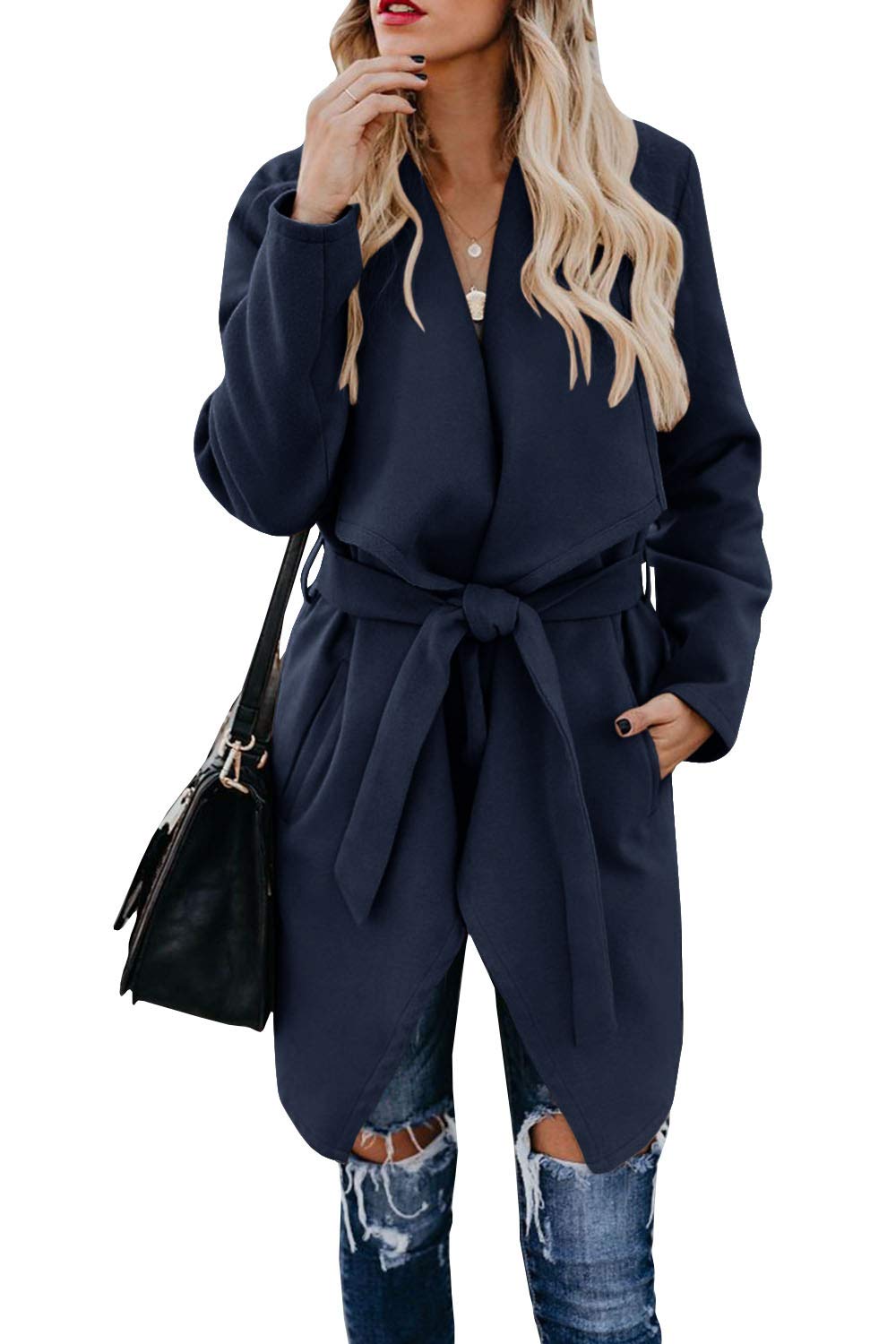 womens coats wrap pea coat