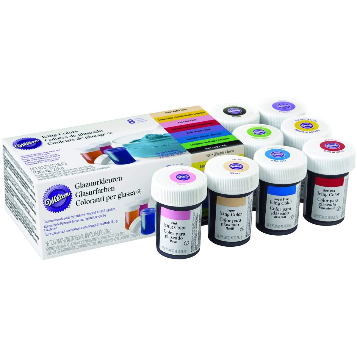 Wilton Icing Colours 8 Colour Pack