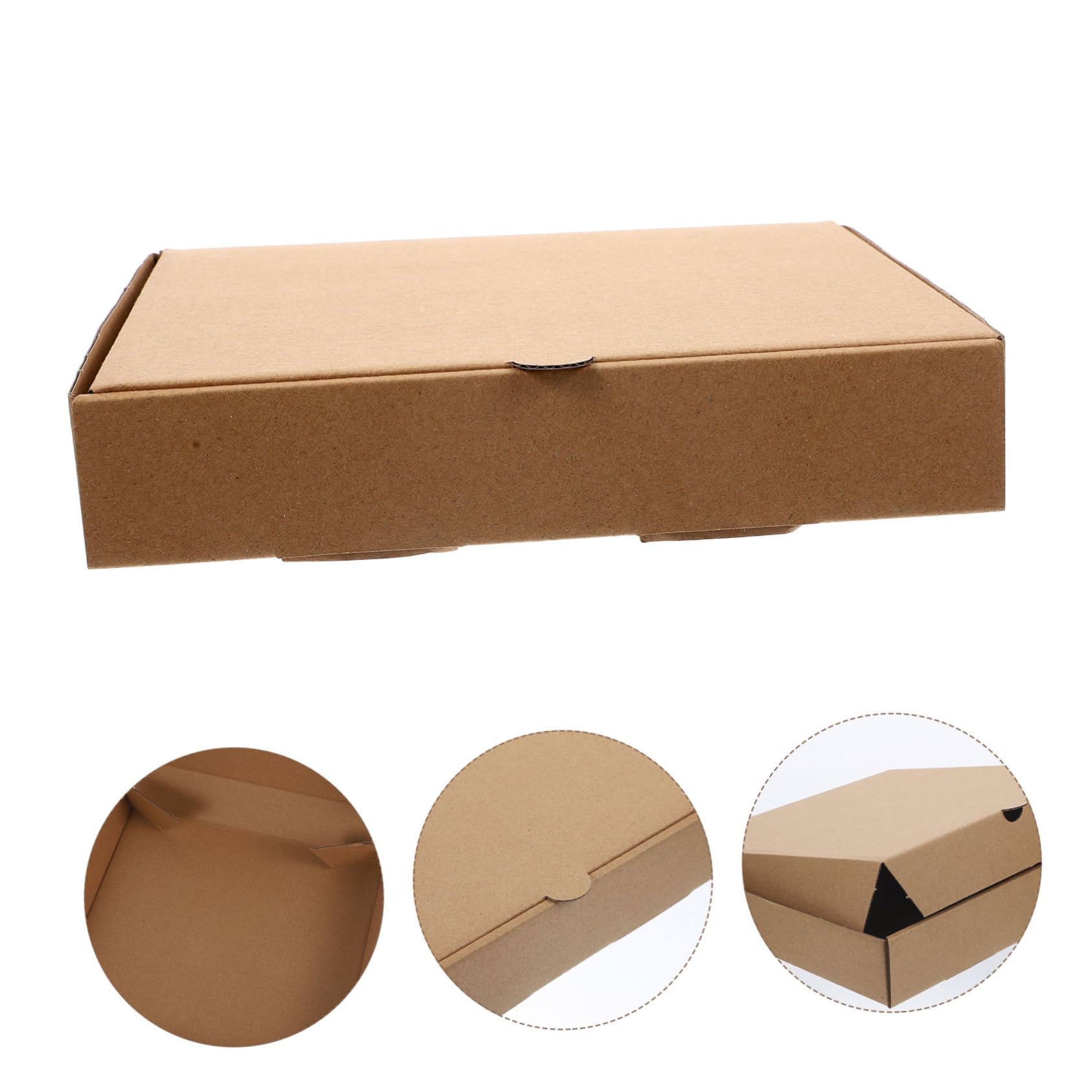 Luxshiny 10 StüCk Pizzabox Aus Verdicktem Kraftpapier Leere Pizza Schachtel FüR 8-9 Zoll Pizza Diy Geschenkverpackung Vielseitige Aufbewahrungsbox FüR Lebensmittel