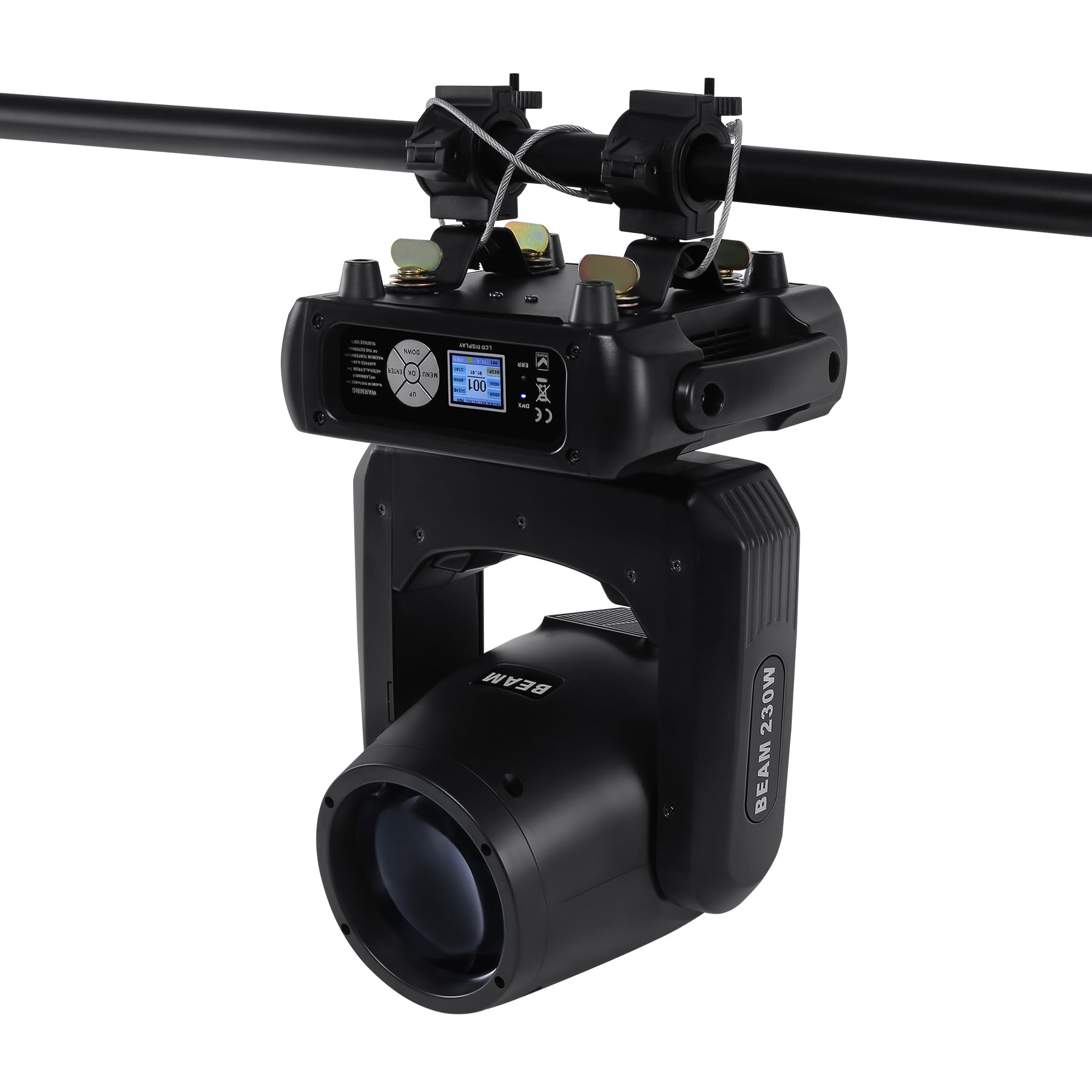 Ridgeyard 7R 230W Faretti Moving Head, DMX Teste Mobili LED Beam Luci da Palco, 8+16 Prismi 14 colori 14 gobos DJ illuminazione palcoscenico Per Discoteca feste matrimonio spettacoli live KTV - 4PCS