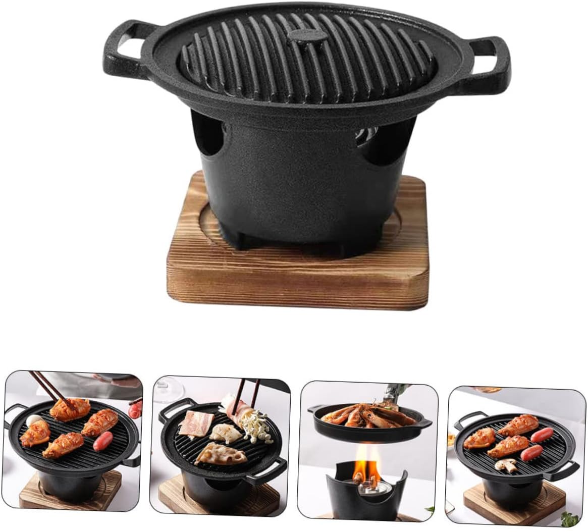 Electric Indoor Grill Small Bbq Stove Hibachi Grill Stove Barbecue Rack Easy Clean Cooking