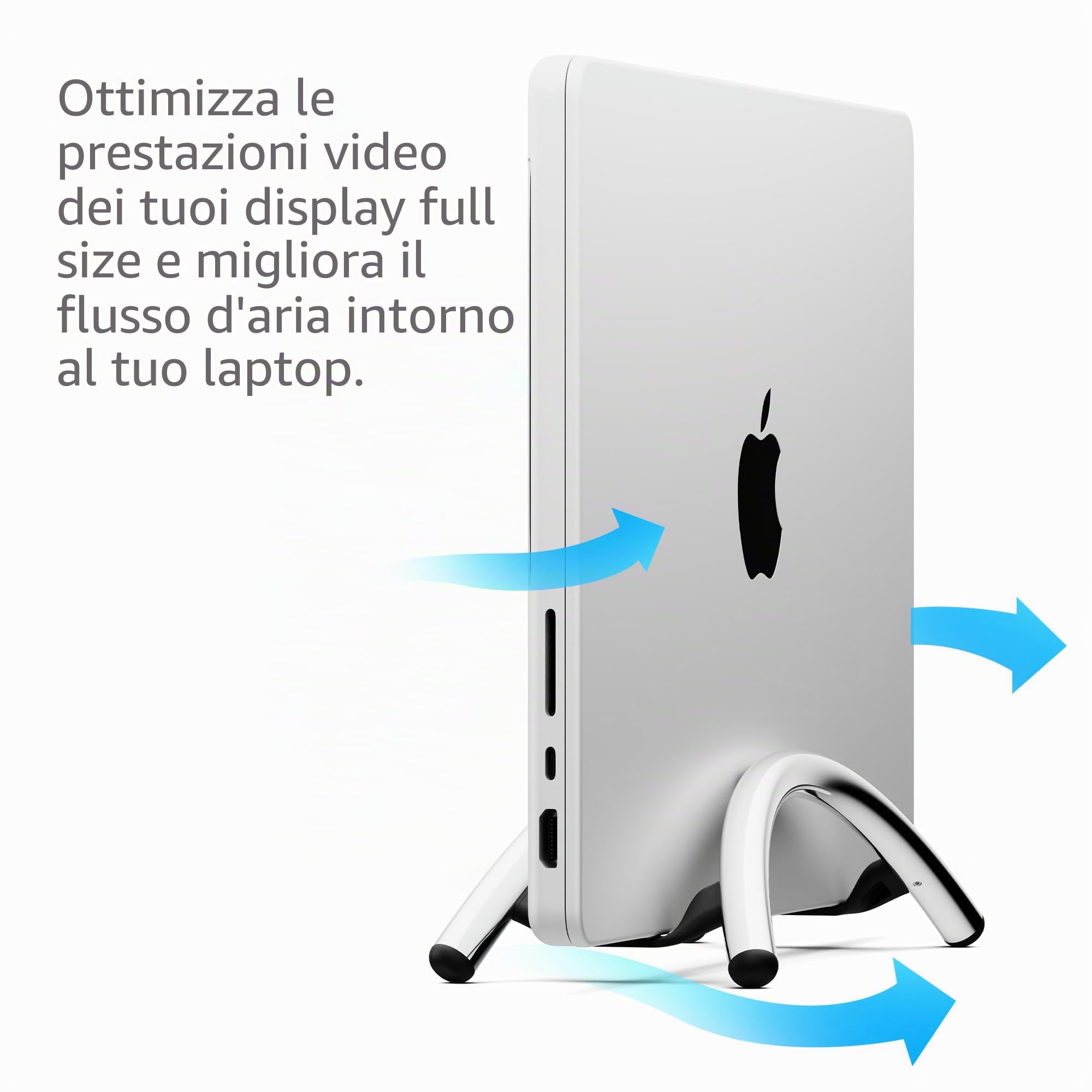 Twelve South BookArc Flex, Ständer per MacBook, Notebook, bianco