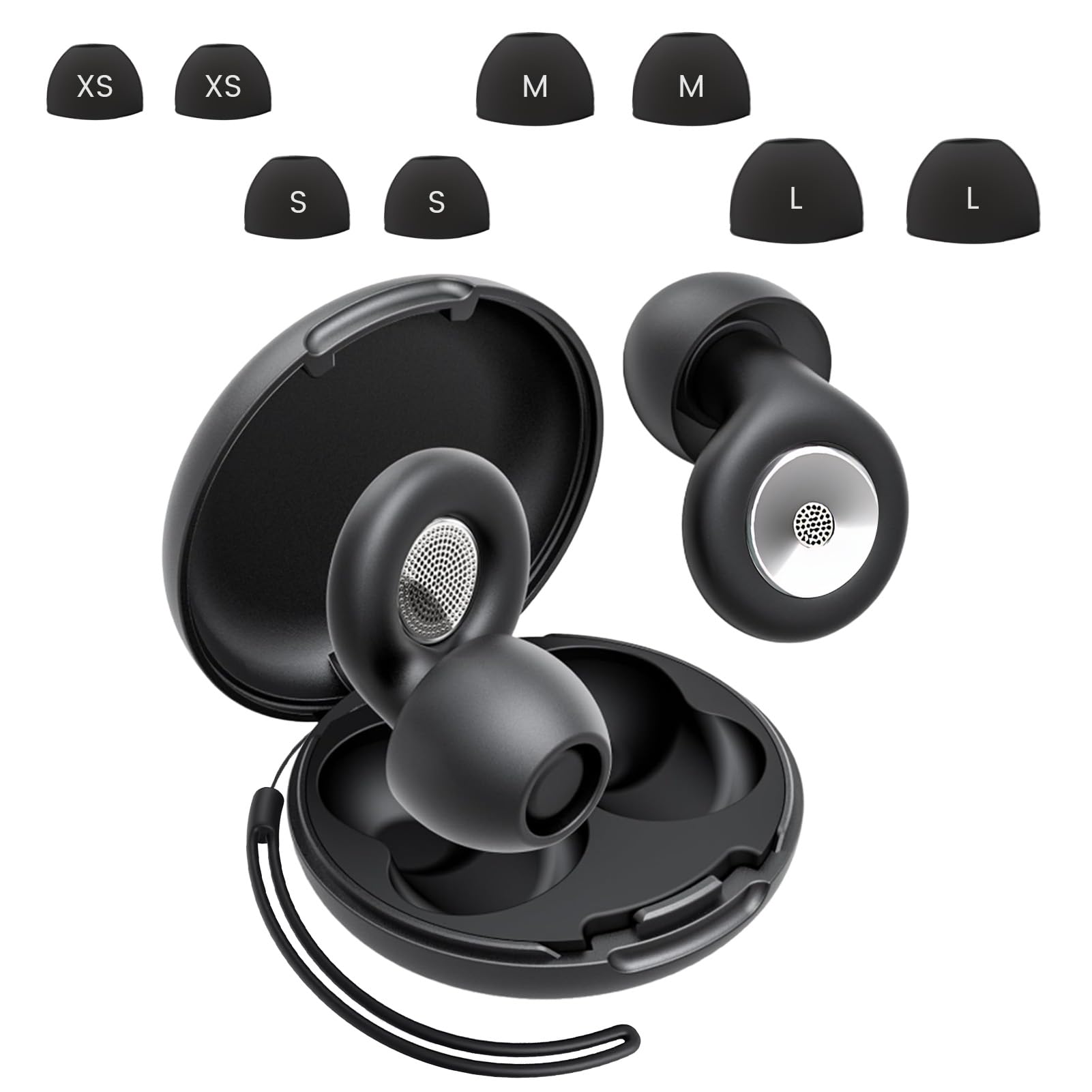 Upgraded Ear Plugs for Sleep Noise Cancelling, Reusable & Washable Ultra Soft Silicone Ear...