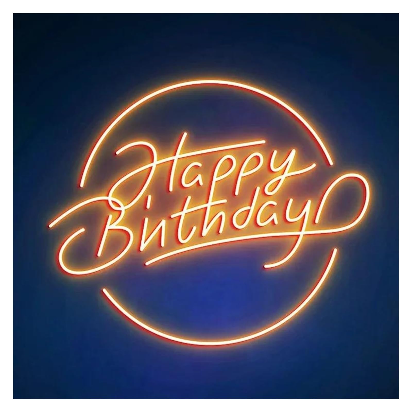 Lemst F Signs Lamp Happy Birthday Neon Sign Light Dimmable Usb Powered Or Birthday Room Party Wall Art Decor 40Cmx38cm(F)