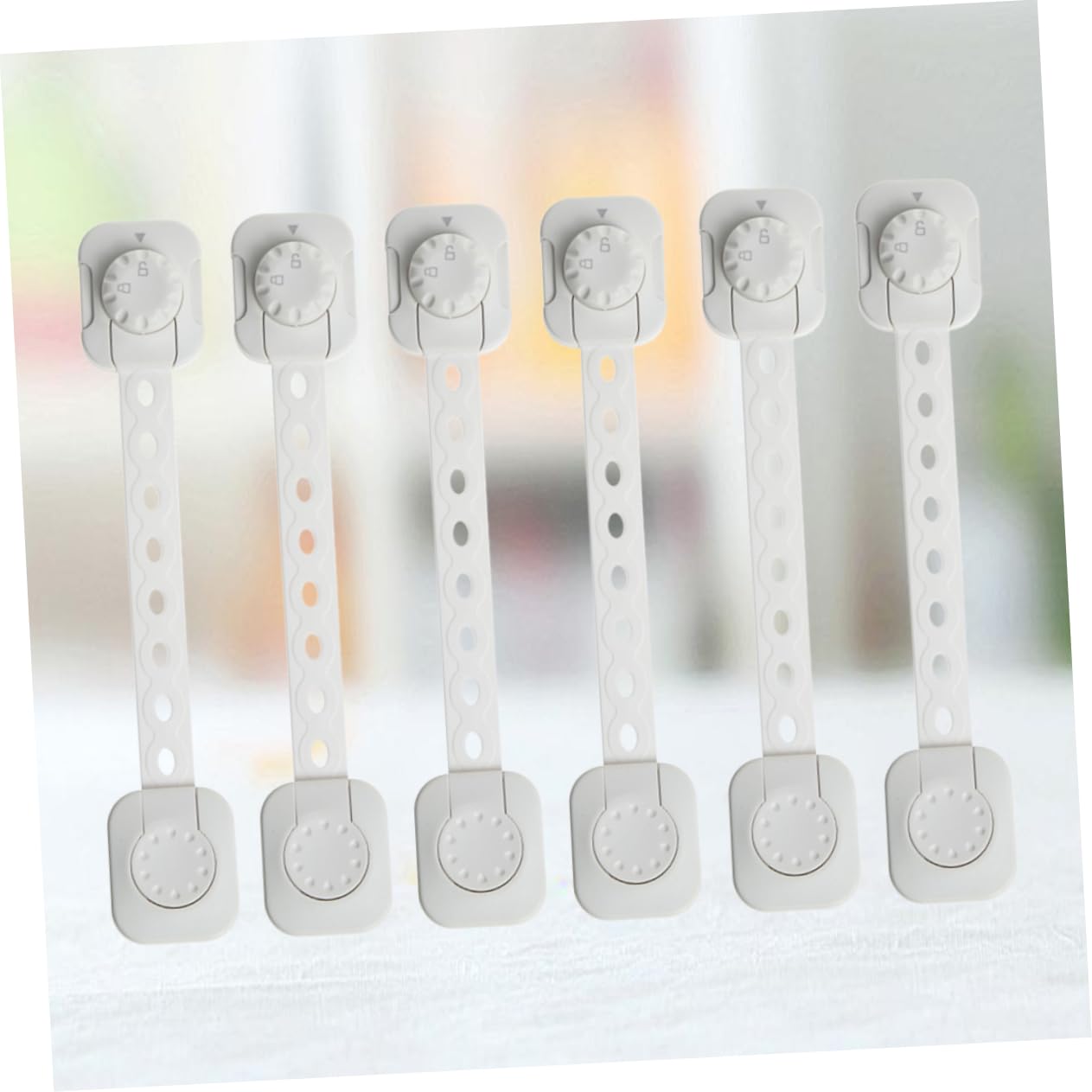 HEMOTON 18 Pollici Serrature Adesive Per Armadio Chiusure Di Sicurezza Per Bambini Armadio a Prova Di Serrature Magnetiche Per Armadietti Chiusura Di Sicurezza Del Cassetto Bianca