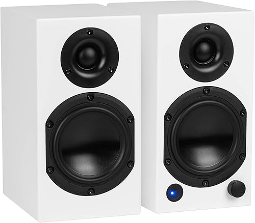 Miniatura 11 de Dayton Audio Altavoces de escritorio alimentados M4 con Bluetooth y USB DAC | Control remoto incluido | Potencia máxima de 150 W | Par (negro, 4