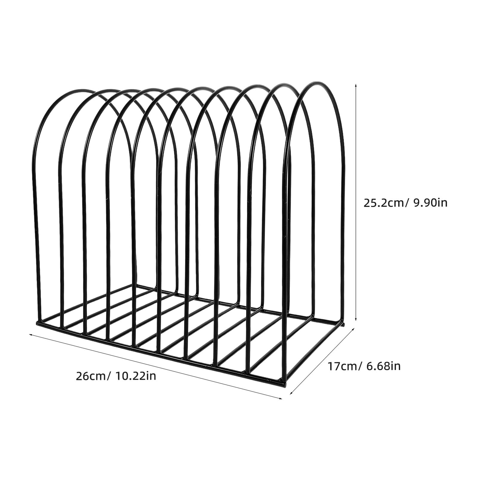 Scaffale da Scrivania in Ferro con Scomparti Multipli Porta Libri e Documenti Organizzatore Moderno per Ufficio e Casa