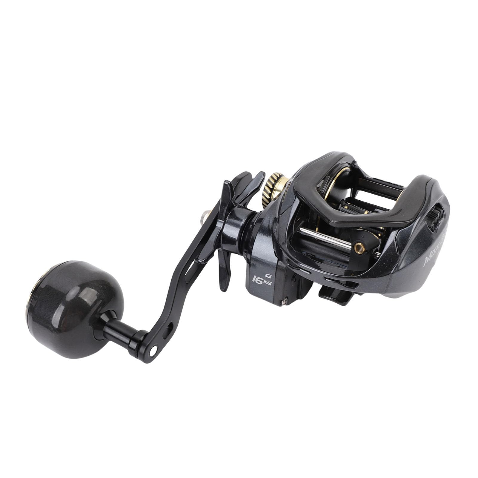 RiToEasysports Carrete de Cebo de 12 Velocidades, Mano Derecha, Relación de Transmisión de 7.2: 1 35.3 LB de Arrastre de Gran Capacidad de Pesca, Alarma de Liberación de Fuerza, Ergonómico,