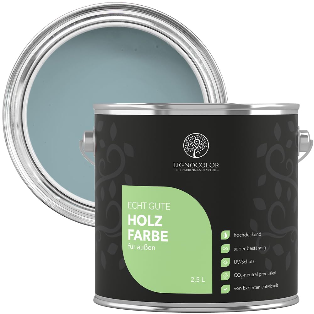 Lignocolor Holzfarbe Außen glänzend Indian Ocean 750ml wetterfest hochdeckend