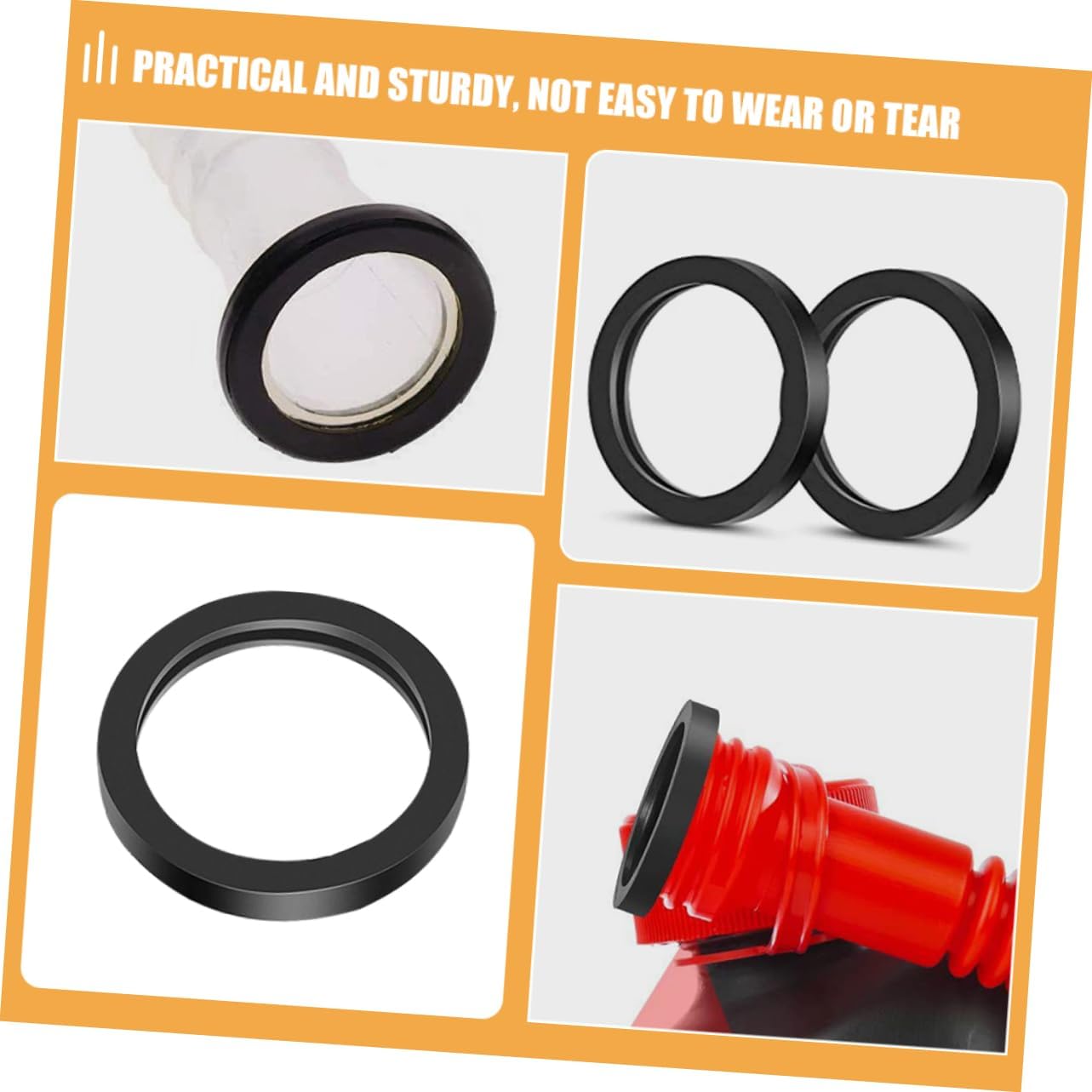 ULTECHNOVO 10pcs Can Spout Sealing Ring Durable Grommets for Automotive and Truck Fuel Tanks Prevents Oil Leakage Easy Installation and Replacement Gas Accessory for Secure Sealing