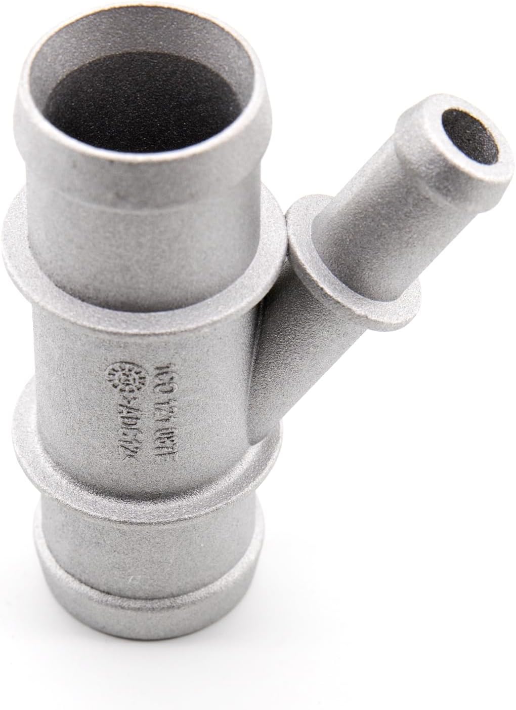 Aluminium Water Radiator Coolant Hose Connector Pipe 1C0121087E Compatible With VW MK6 Jetta 11-08 Polo 05-20 Skoda 11-15 Seat 13-17 1.6L Audi TT 1.8T 03-06