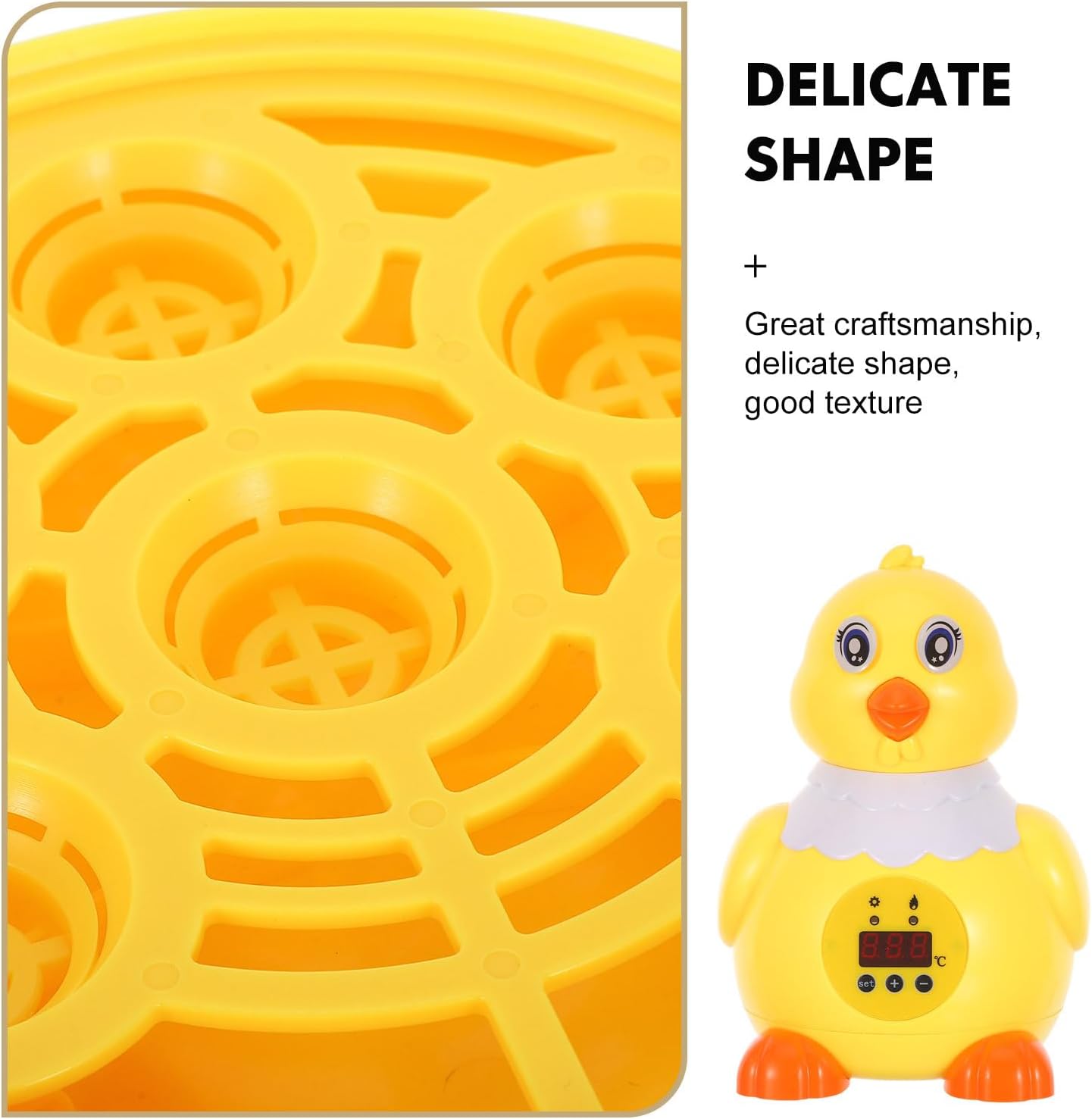 Incubators for Hatching 6 Eggs - Automatic Temperature Control LED Egg Candler for Farm Hatching Chickens Duck Quail Goose