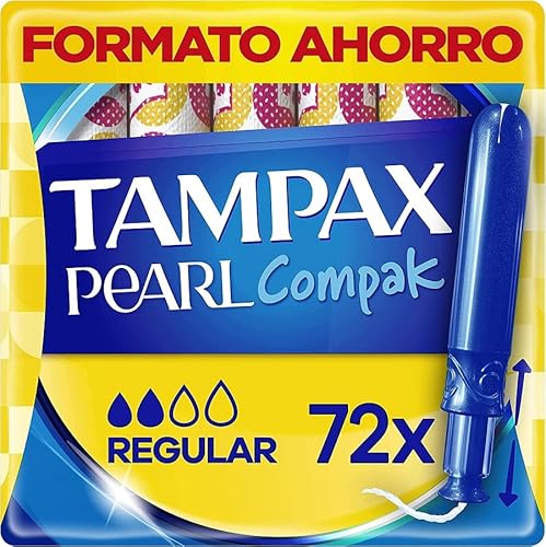 Tampax Pearl Compak Regular, 72 Tampones, Nuestro nº1 en Confort y Protección Cover