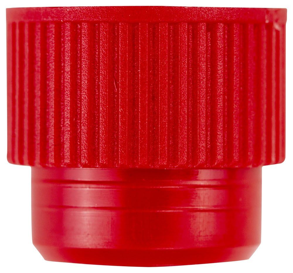 Caplugs Evergreen 300-2916-R20 STP Series Test Tube Stopper Caps, 16mm, Recessed top, HD-PE, Red, Laboratory Testing, Medical, Labware, Pack of 1000 (3002916R20E1)