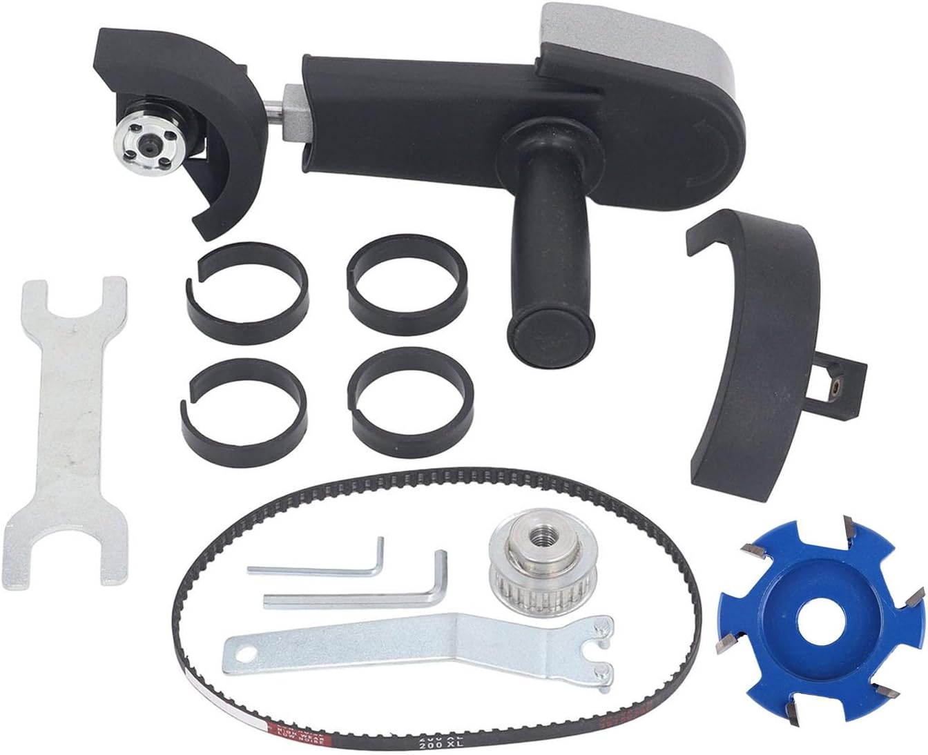 Adjustable Hand Angle Grinder Converter Set, sturdy ABS and Alloy Steel, Ergonomic Design for Carving Machine Adapter, Easy Conversion to Engraving Machine, DIY Carpentry and Groo