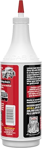 Miniatura 2 de Lucas Oil - Lubricante de diferencial y transmisión sintética 10121 SAE 75W-140, 1 cuarto de galón.