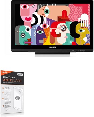 Miniatura 9 de BoxWave - Protector de pantalla compatible con Huion KAMVAS GT-191 V2, ClearTouch Crystal (paquete de 2), película HD, protege contra arañazos para