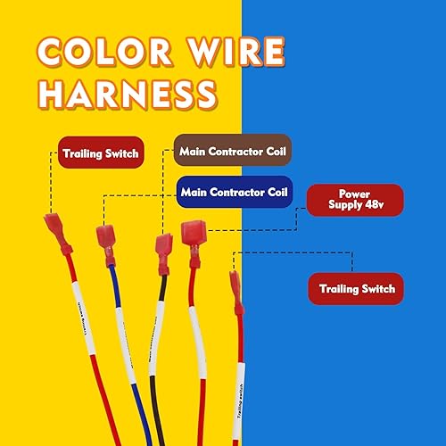 Miniatura 3 de Arnés de cableado de control de carrito de golf para Club Car Precedent-Gray Controller # 1515-5201, incluye arnés adaptador Mcor 2 y 4, arnés de