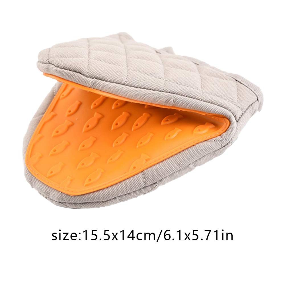Rękawiczki, rękawiczki termiczne, mini rękawice kuchenne Silikonowe rękawice termoizolacyjne Odporne na wysokie temperatury Uchwyty do garnków Kuchenna kuchenka mikrofalowa Klips ręczny do gotowania S