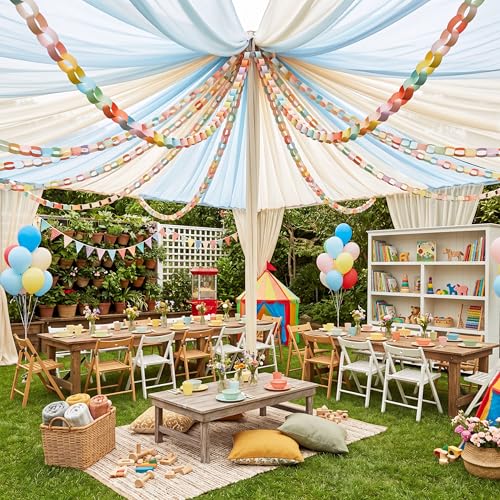 TaoBary Fresh 1000 Sheet Paper Chain Garland Strip 1.77x9.84 in Classroom by TaoBary - Used condition - Image 5