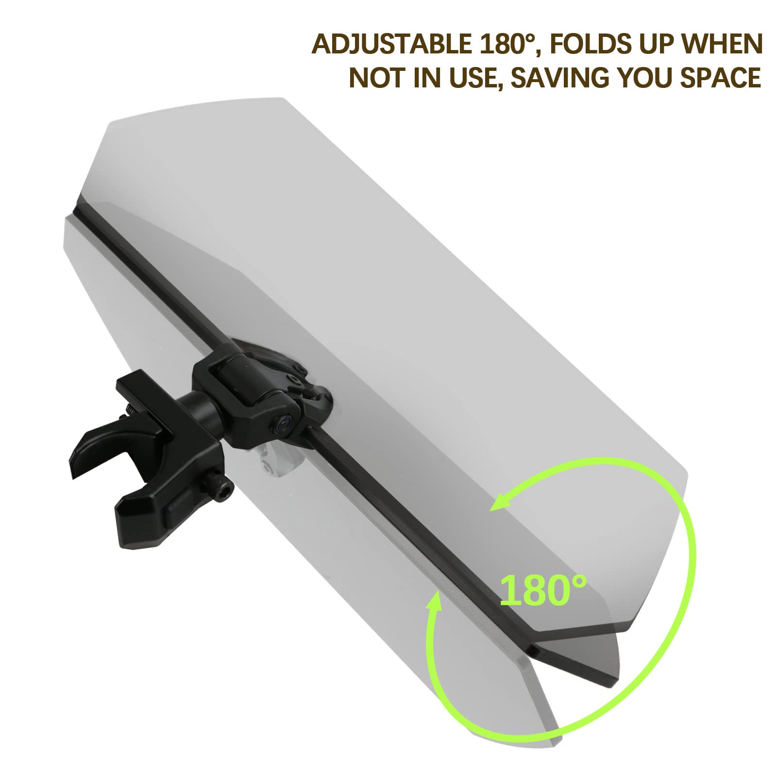 PACEWALKER Pare-soleil pour SSV/UTV – Compatible avec arceaux de sécurité de 3,8 à 5,1 cm, protège des UV avec pare-brise, compatible Polaris Ranger, RZR, Can-Am Maverick X3 et Kawasaki