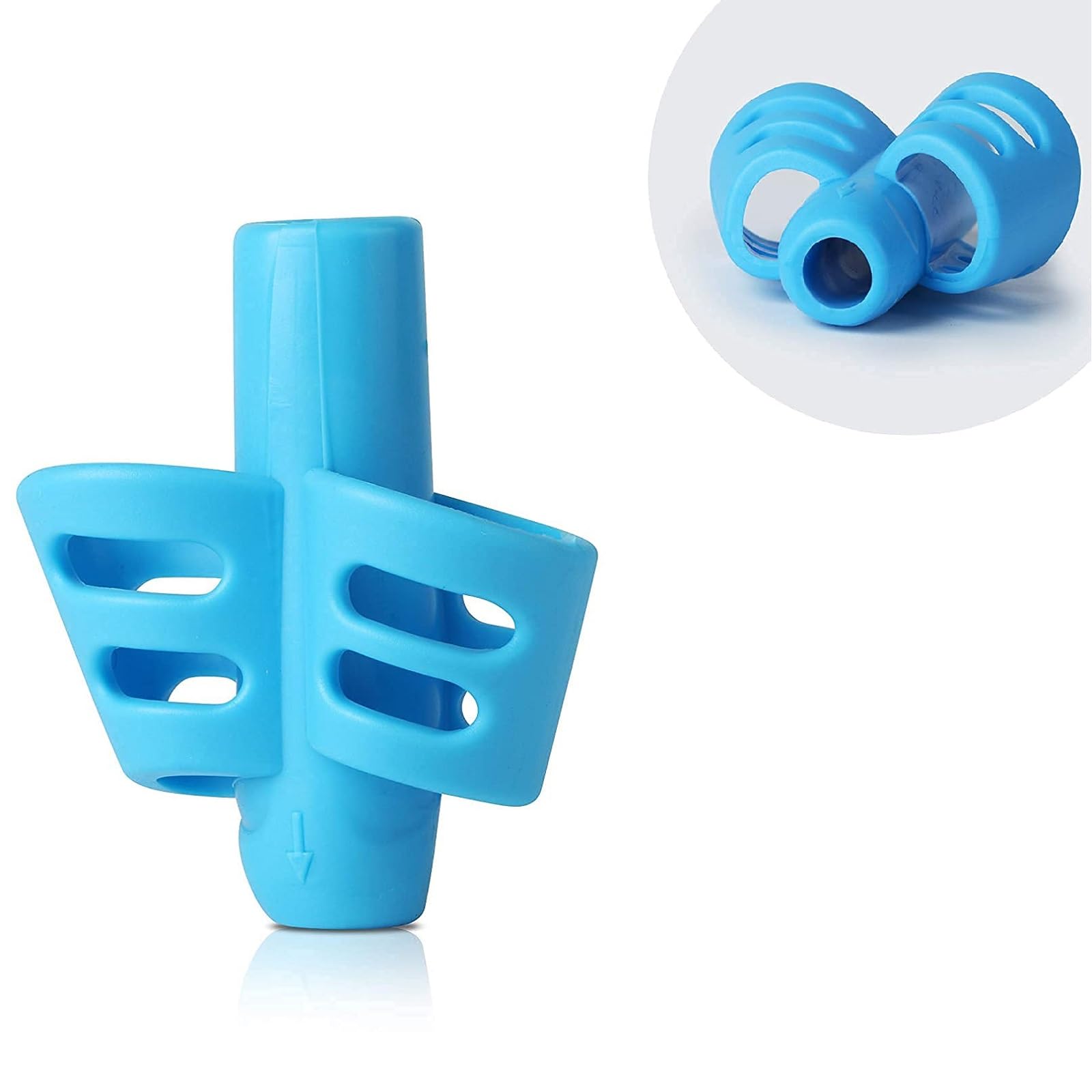 ATCAN Pencil Gripper for Writing for Kids 3 Years Pen Holder Soft Silicone Pencil Grips for Kids for Drawing Handwriting Training Tool Aid for Nursery Preschooler (1 Pcs)