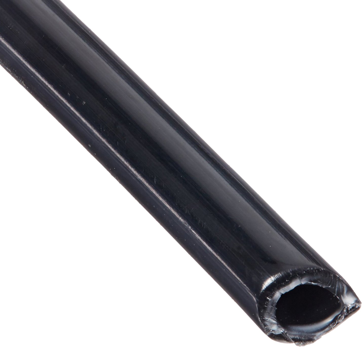 Tuyau en nylon sous vide opaque anti-écrasement de 30m noir