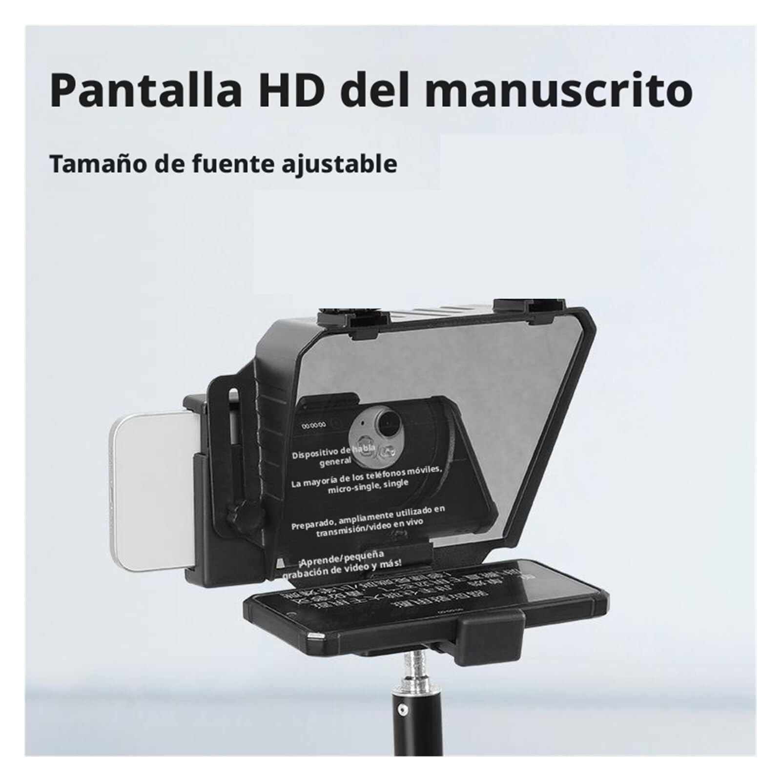 Teleprompter, Przenośny Komunikator Do Smartfona Teleprompter Adaptera Stojaka Na Telefon Nagrywania Wideo Wywiadów