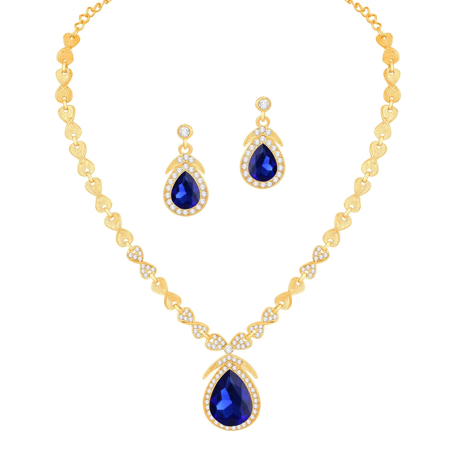 Atasi International Stylish Necklace Jewellery Set for Women and Girls | Perfect for Special Ocassions, Wedding, Parties, Festivals