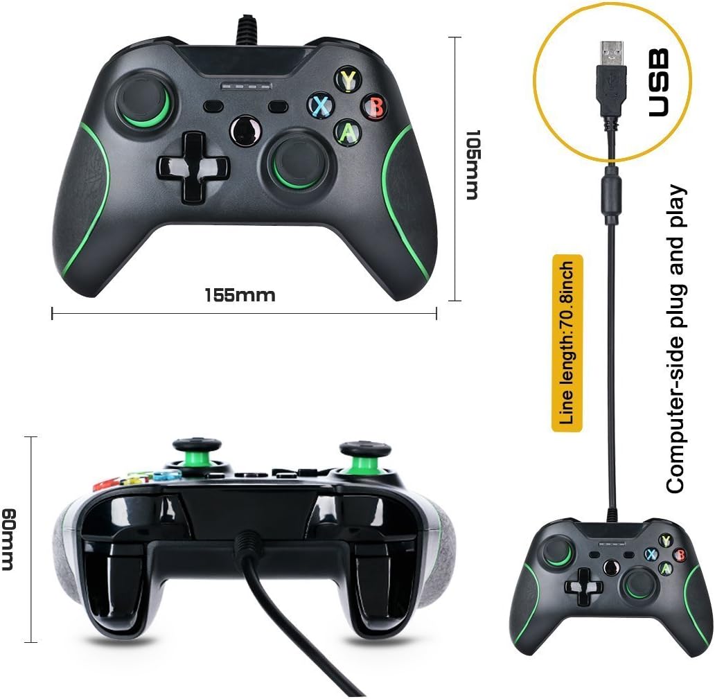 Dobe Microsoft Xbox ONE USB Wired Controller Gamepad Joystick para