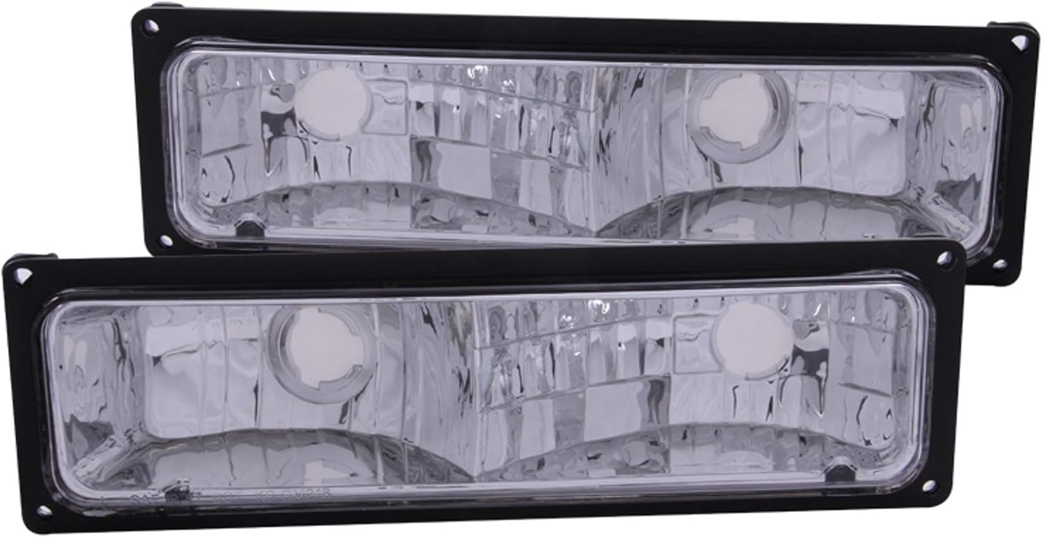 Anzo USA 511033 Chevrolet Black Parking Light Assembly - (Sold in Pairs)