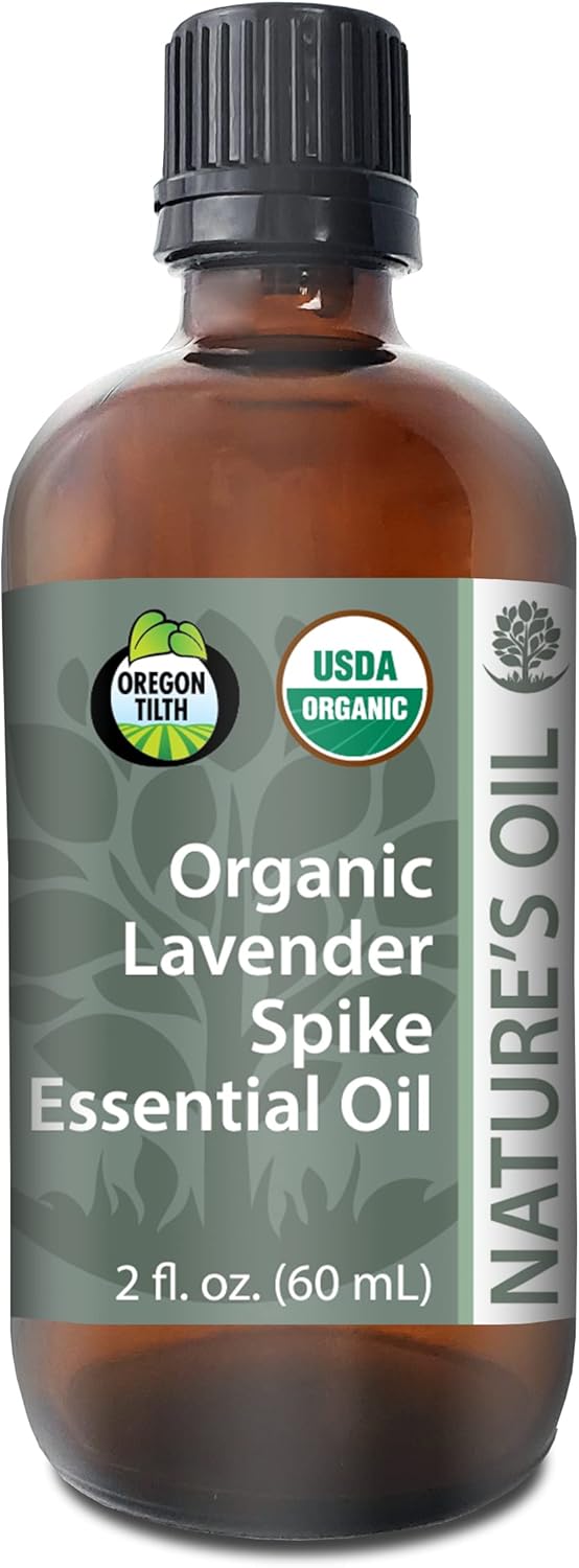 Best Lavender Spike Essential Oil Pure Certified Organic Therapeutic Grade 60ml