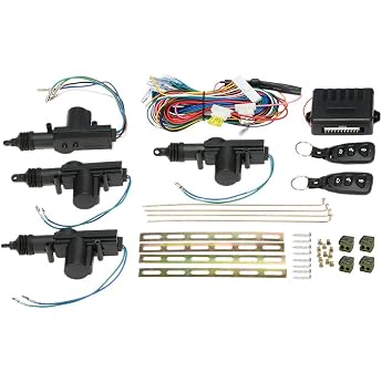 Shkalacar Universal Car Door Lock, Keyless Entry System, Remote Central Control, Lock Kit with Trunk Release Button