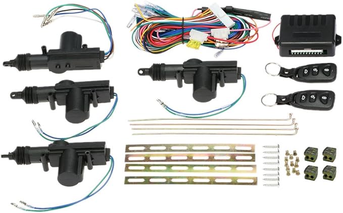 Set Chiavi Kit Chiusura Centralizzata Auto - 4 Servomotori 2 Telecomandi - Universale Per 2/4 Porte Kit Chiusura Centralizzata 4 Servomotori Telecomando - Foto 13