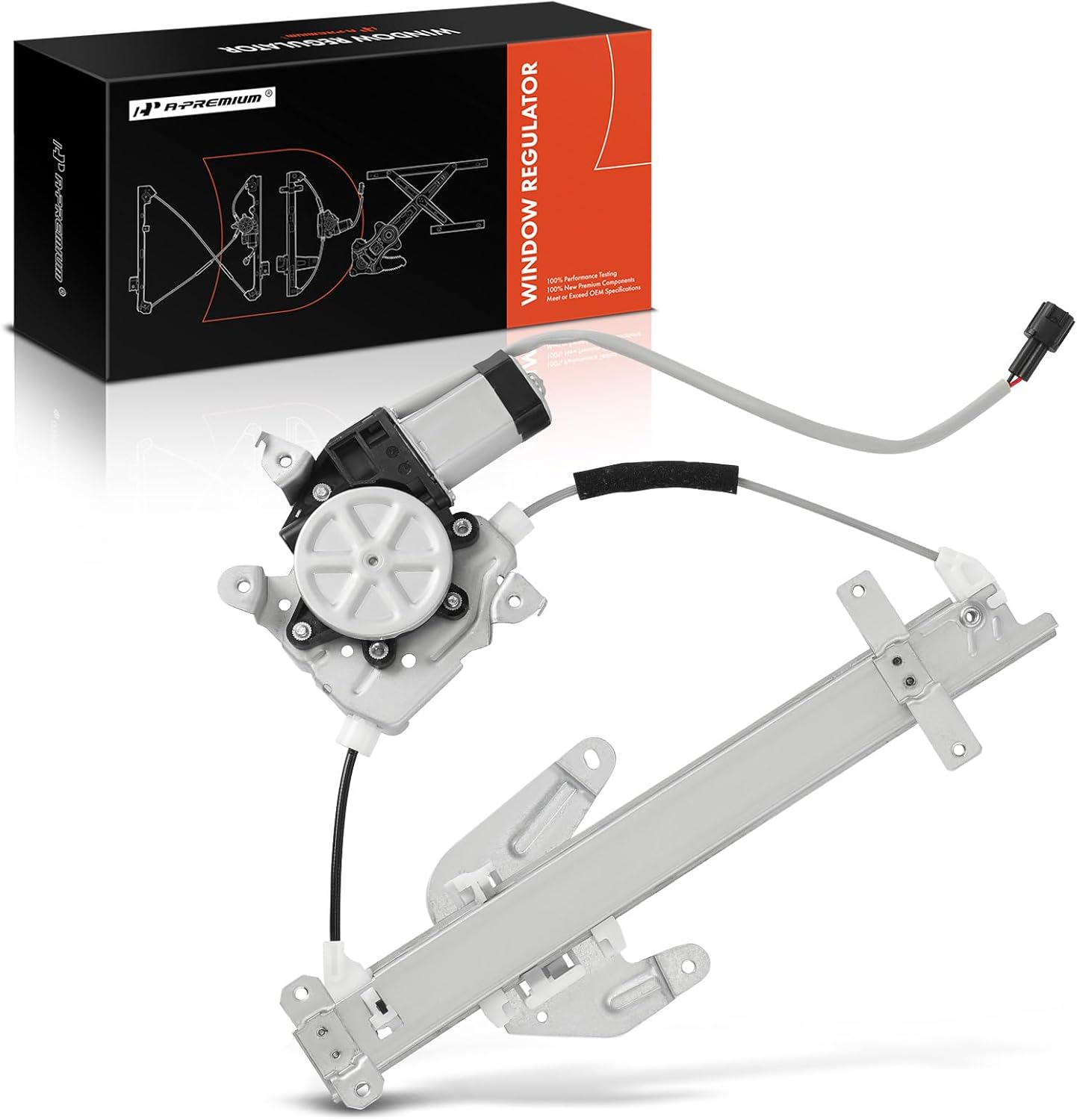 A-Premium Power Window Regulator with Motor Compatible with Nissan Maxima Infiniti I30 I35 2000 2001 2002 2003 2004 Rear Passenger Side