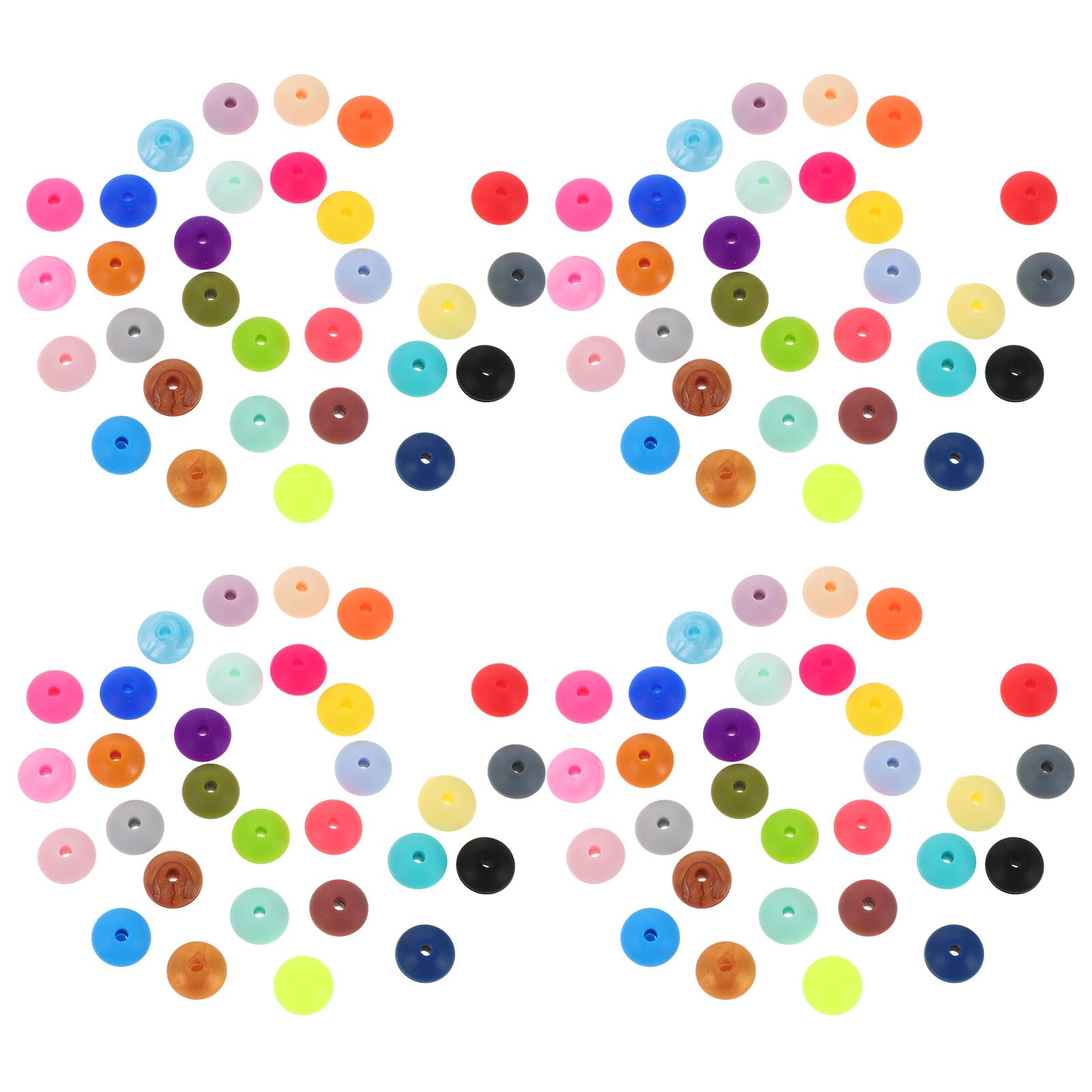 Perles en silicone lentilles 12 mm de qualité supérieure pour bijoux