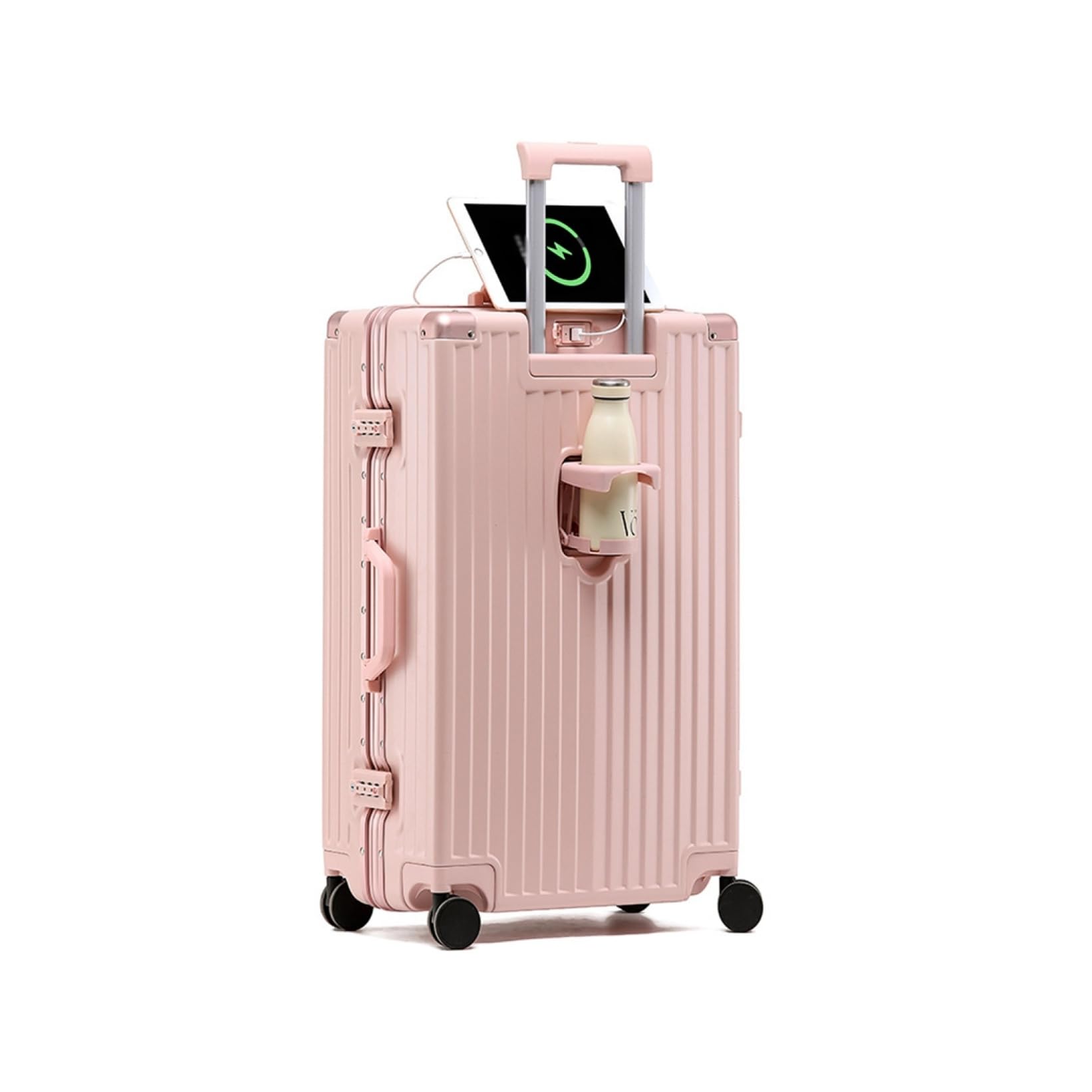 Valise business haut de gamme antichoc noire à 360 degrés