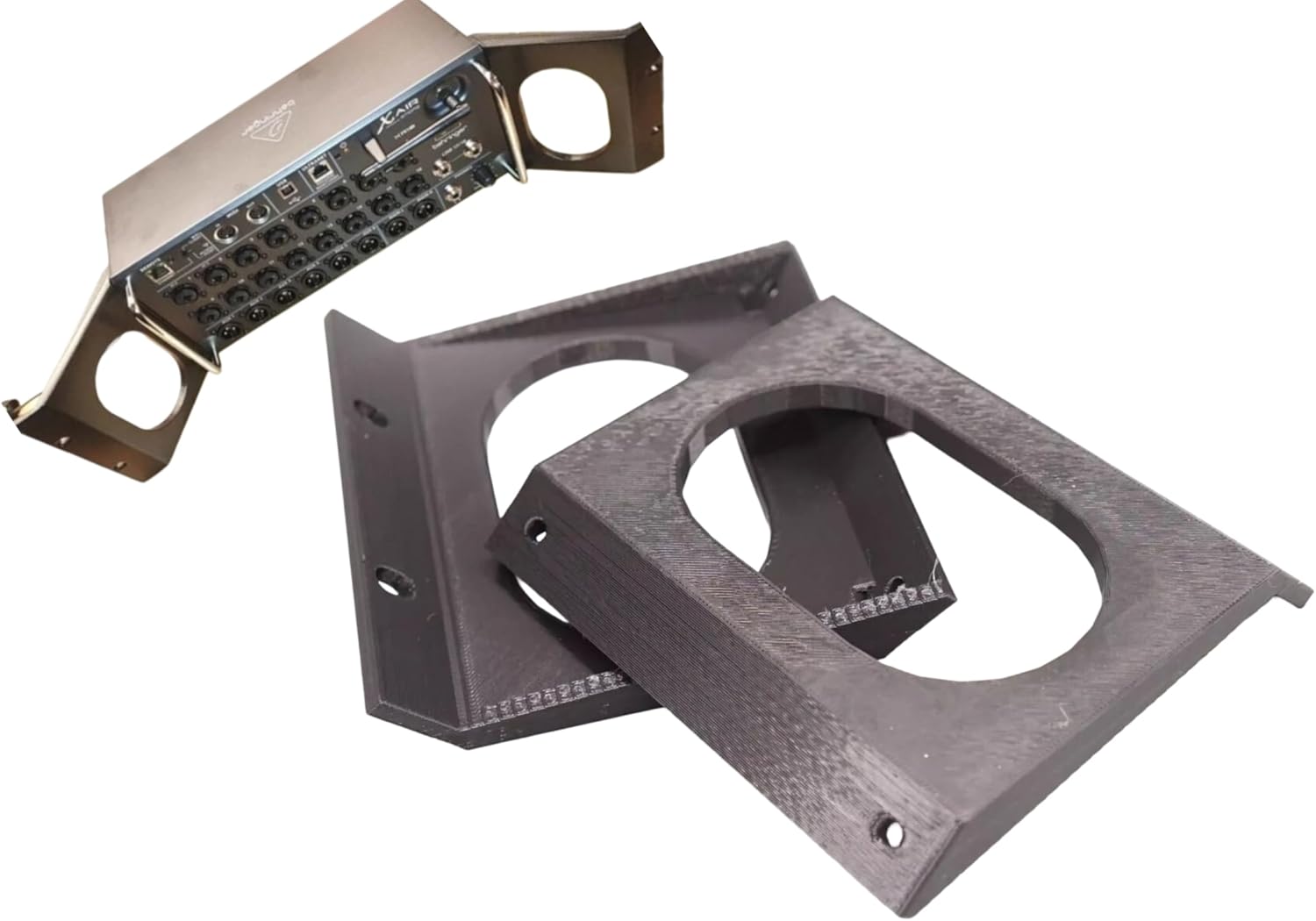 Recessed Rack Ears for Behringer Digital Mixers For XR16, XR18, SD16, Midas MR16, MR18