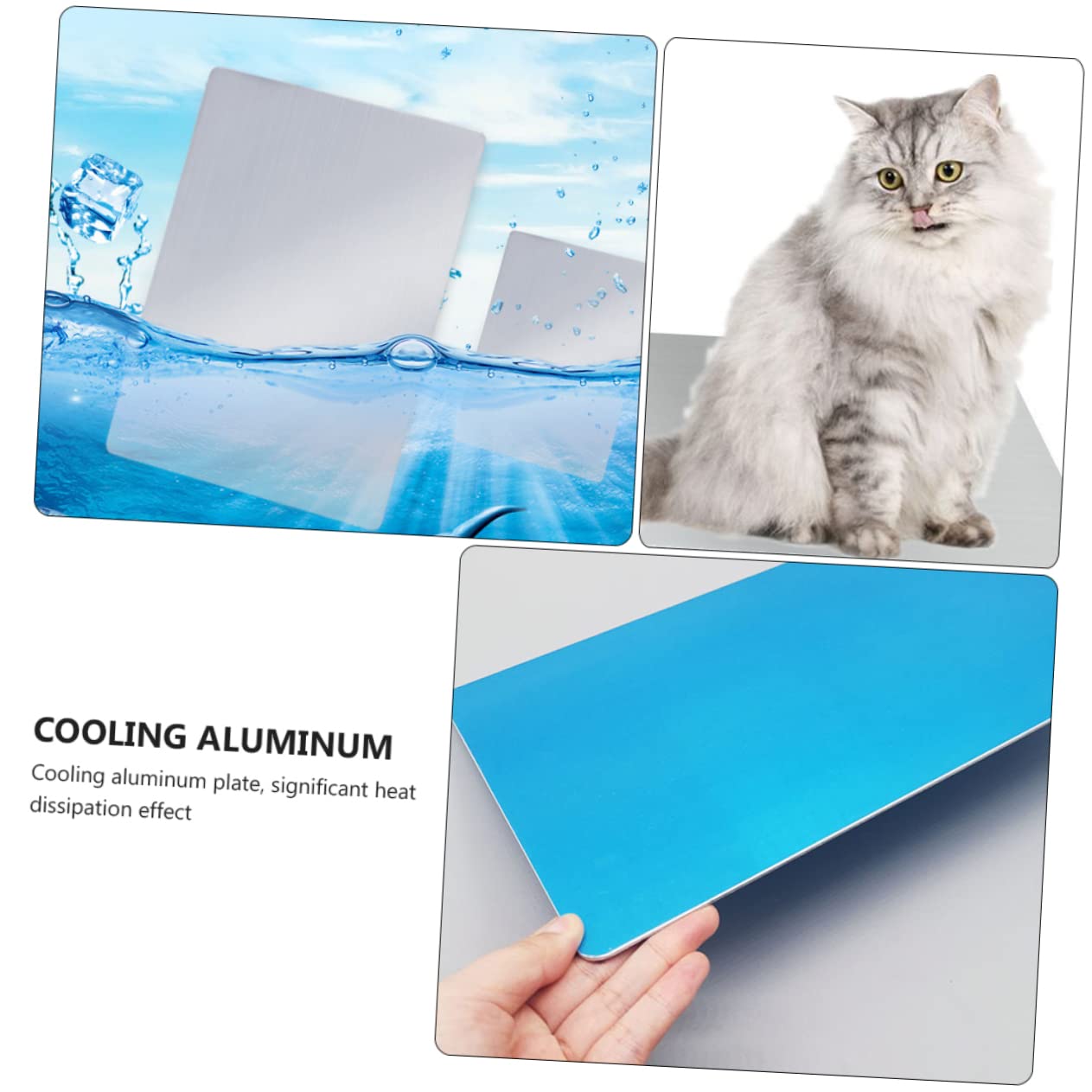 BESTonZON Pet Cooling Pad for Dogs and Cats Lightweight Ice Bed Durable Summer Sleeping Mat for Pets Easy to Cooling Plate for Hot Weather