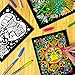 Stuff2Color Sunshine, Kittens, Leopard, Puppy, Fairy, Frog - Six Fuzzy Velvet Coloring Posters for Kids, Toddlers, Families, and Adults [Arts and Crafts Project]