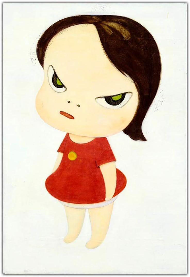 Amazon Co Jp 大型サイズあり 奈良美智 Yoshitomo Nara 少女 Girl アート キャンバス ポスター インテリア 美術品 Cosmic 絵画 1 80x117cm No Framed ホビー 通販
