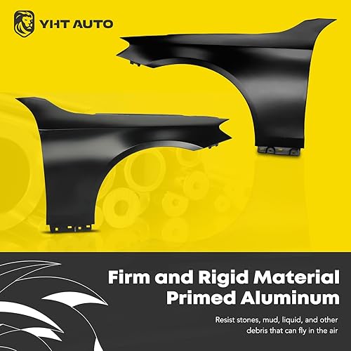 Miniatura 4 de YHTAUTO Juego de 2 guardabarros delantero del lado del conductor y del pasajero para Mercedes-Benz S450 S560 18-20, S550 14-17, S600 S550e 15-17,