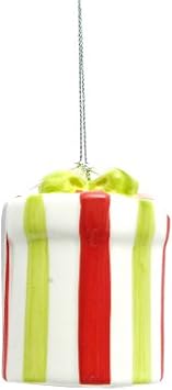 Cypress Home 3 Pack Ceramic Christmas Ornaments