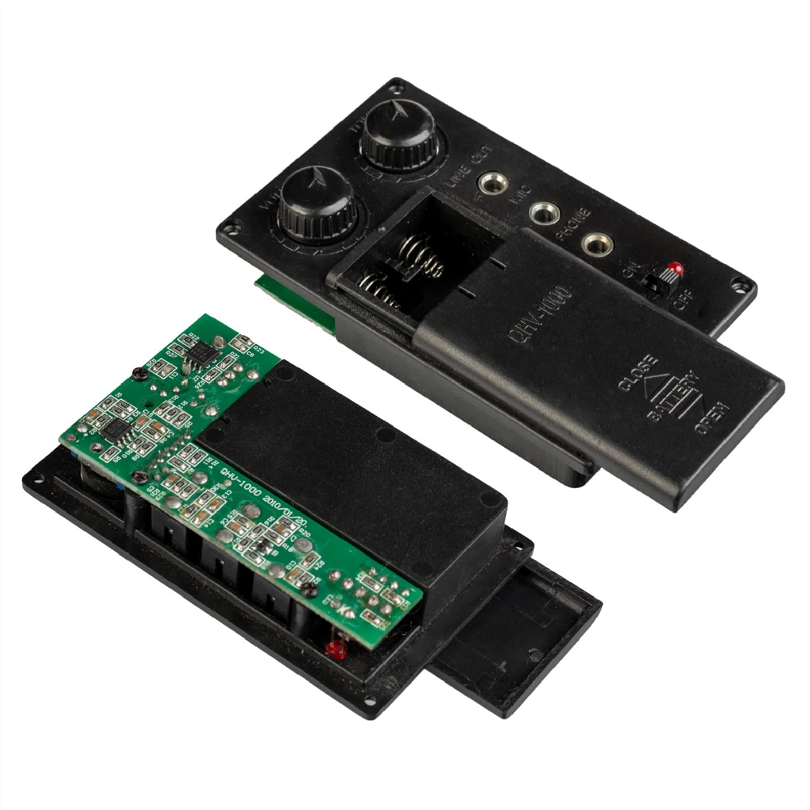 Violino Parti Accessori 4/4 Pickup Violino Durevole Silenzioso Eq. Set di Pickup di Preamplificatore W/sotto Sella Piezo + Viti Fai da Te Violino