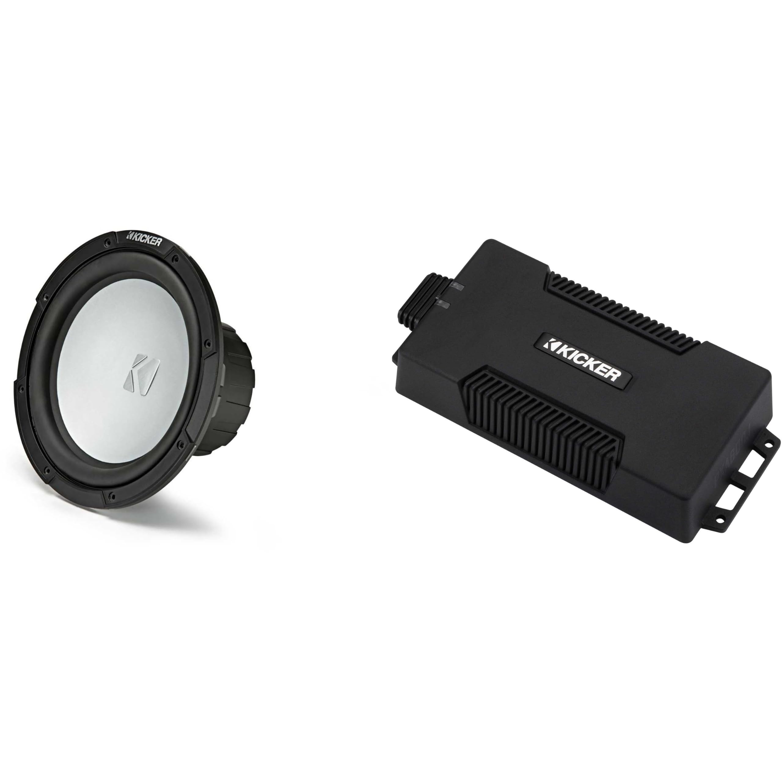 Kicker 48PXA6001 Weatherproof Powersport Mono Amp & 10
