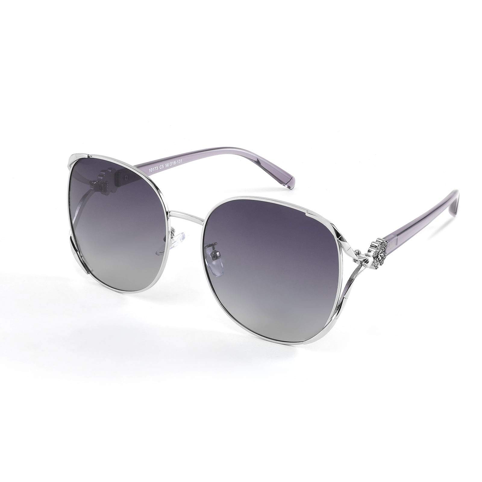 FEISEDY Leaf Clover Classic Women Polarized Sunglasses Ladies Retro Oversized Shades B4026