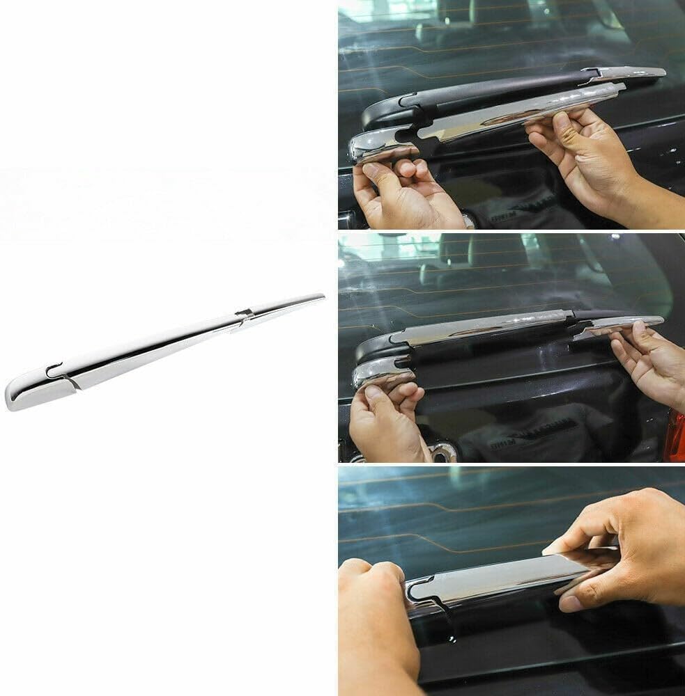 Rear Window Wiper Decor Cover Trim 11+Chrome Accessories ABS -TCZ2021091812 Compatible with Jeep Grand Cherokee 3.0L 2014-2019 & 3.6L/5.7L 2011-2019 & 6.2L 2018-2019 & 6.4L 2012-2019