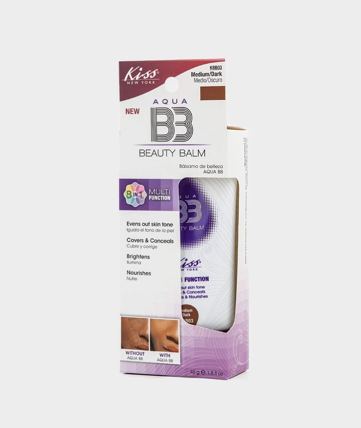 Ruby kiss Aqua Bb 8 In 1 Multi Function Medium/Dark Kbb03