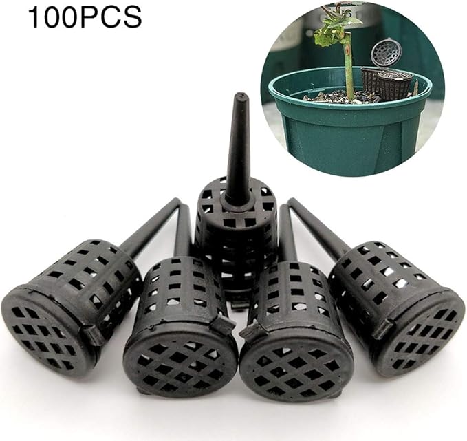 100 Canastillas de Fertilizante con Tapa para Plantas de Jardinería miniatura 3