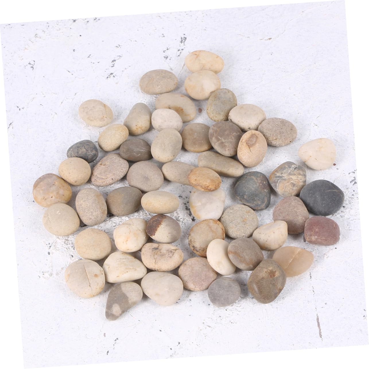 Vaguelly 50個子供向け手描き 絵画用ペブル アート素材 カラー